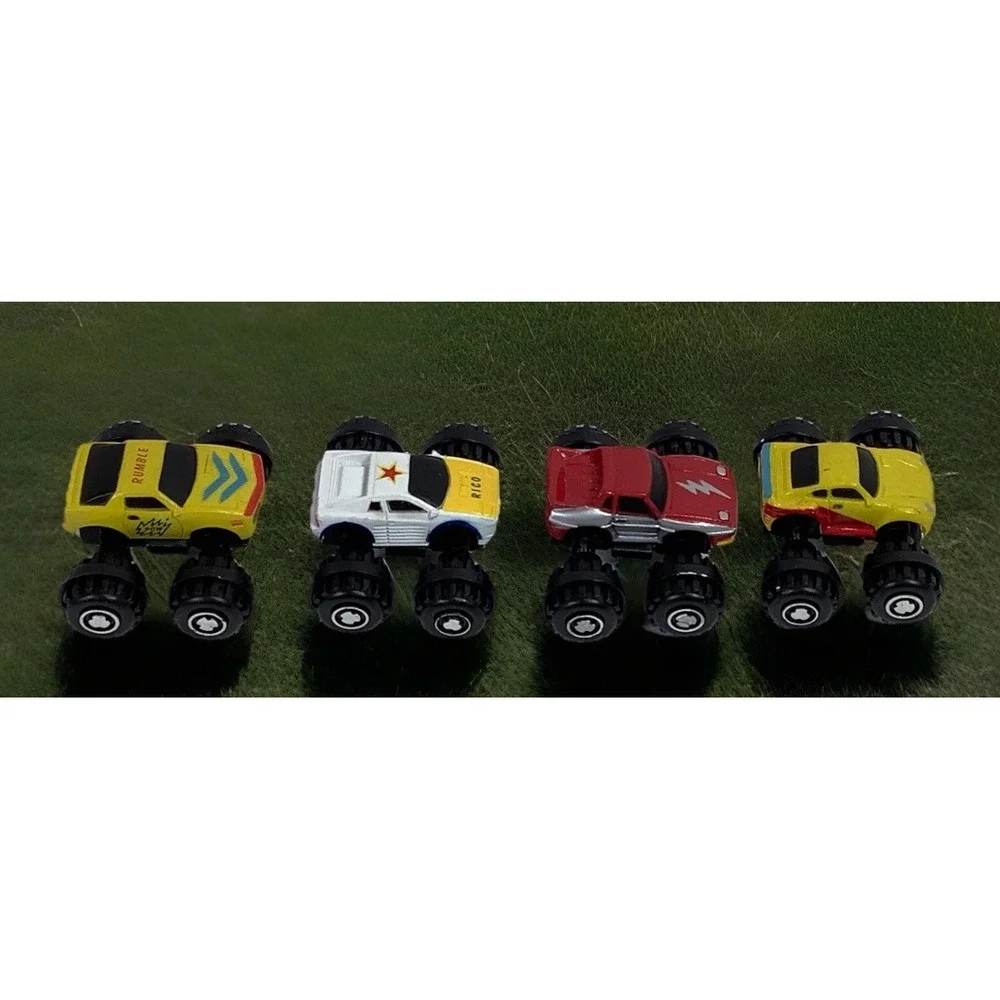 4‎ Vintage Micro Machines Monster Cars Galoob 4X4 Big Wheels -Ferrari-Porsche